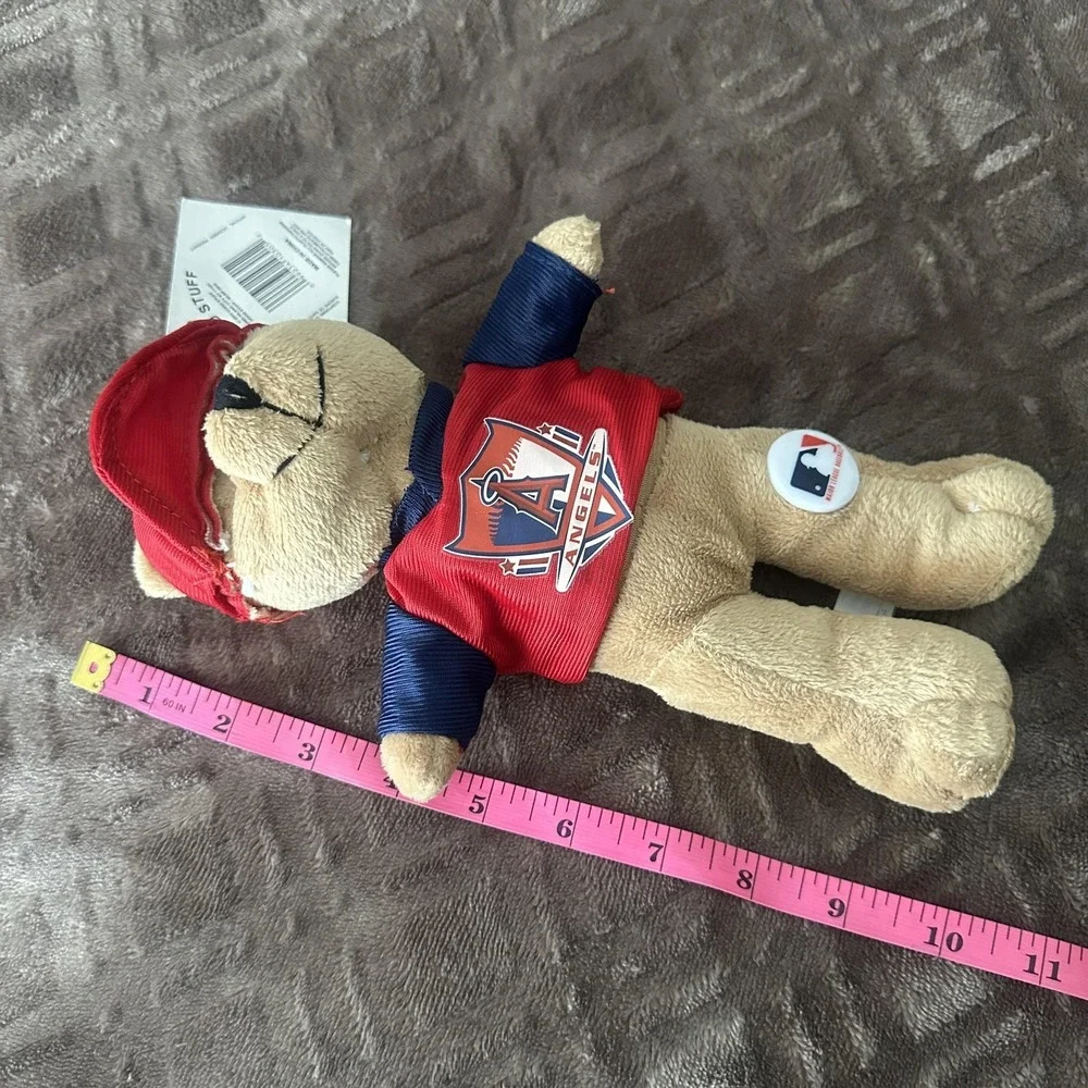 2010 Los Angeles Angels Plush Bear One Size Red MLB‎ Baseball Mascot Good Stuff